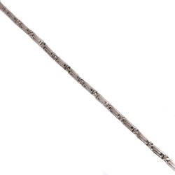 Ezüst férfi karkötő görög meandros mintával