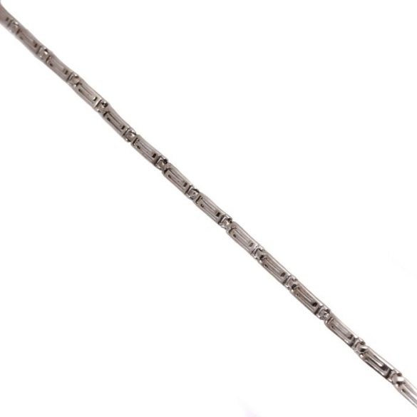 Ezüst férfi karkötő görög meandros mintával