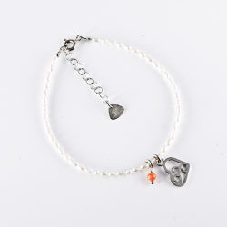 Ezüst Karkötő Szívvel