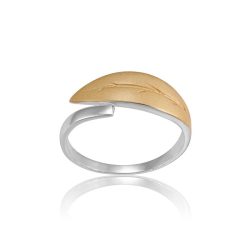 Ezüst Paros Gyűrű—oliva levél