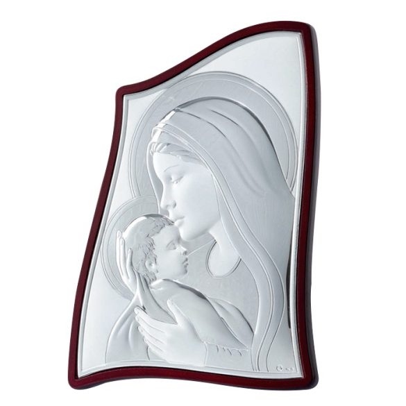 Mária a gyermekkel ikon fakeretben (Alumínium)